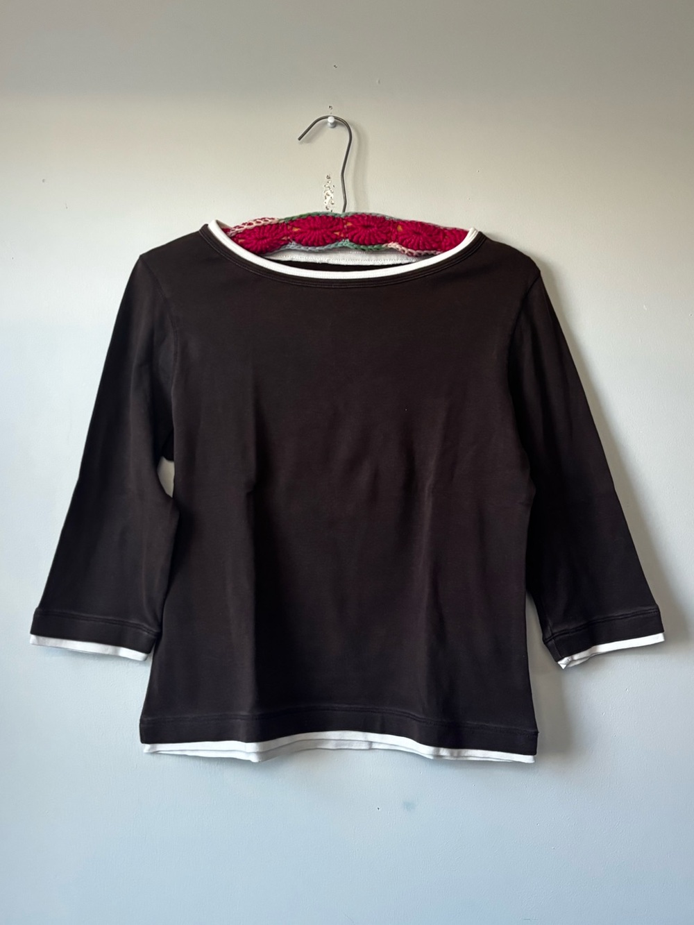 Brown Layered Tee